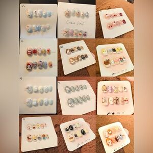 $30 for 5 sets - XS Cute Character Press-On Nails Set